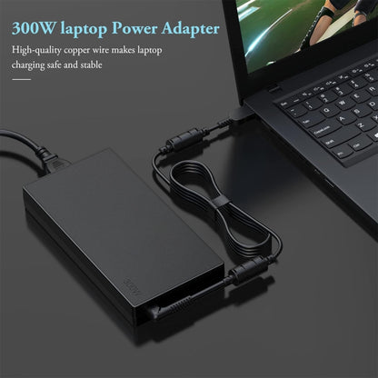 300W 20V 15A Laptop Notebook Power Adapter For Lenovo Big Square USB, Plug:UK Plug - For Lenovo by PMC Jewellery | Online Shopping South Africa | PMC Jewellery | Buy Now Pay Later Mobicred