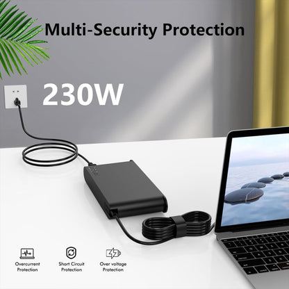 230W 20V 11.5A Laptop Notebook Power Adapter For Lenovo Big Square USB, Plug:US Plug - For Lenovo by PMC Jewellery | Online Shopping South Africa | PMC Jewellery | Buy Now Pay Later Mobicred