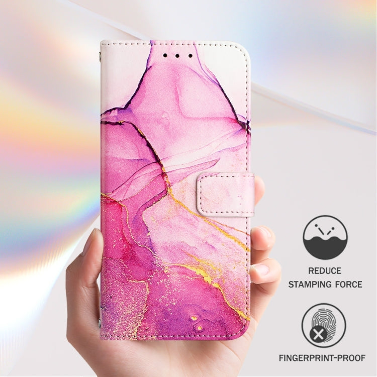 For Ulefone Note 14 PT003 Marble Pattern Flip Leather Phone Case(Pink Purple Gold) - free shipping - PMC Jewellery - Order now!