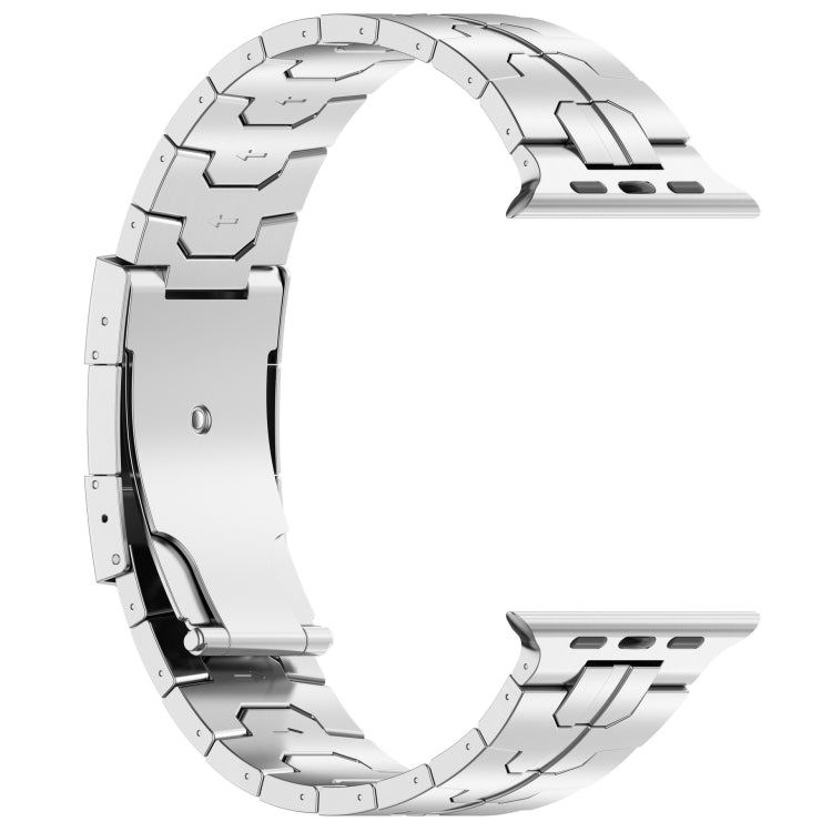 For Apple Watch Series 9 45mm Turtle Buckle Titanium Alloy Watch Band(Silver) - free shipping - PMC TechLife - Order now!