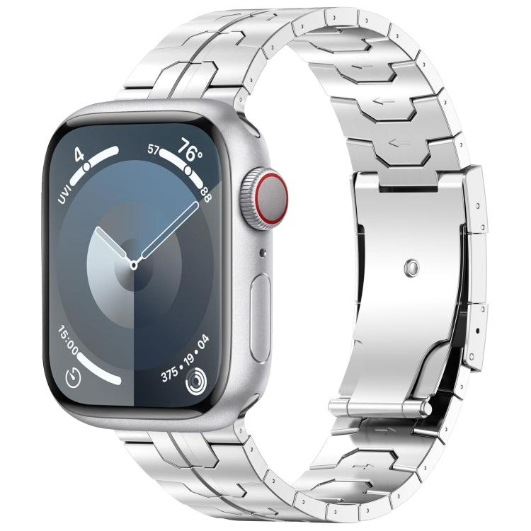 For Apple Watch Series 8 45mm Turtle Buckle Titanium Alloy Watch Band(Silver) - free shipping - PMC TechLife - Order now!