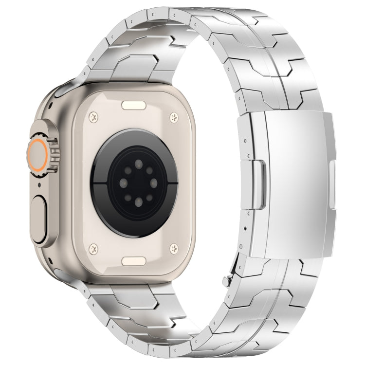 For Apple Watch Series 4 44mm Turtle Buckle Titanium Alloy Watch Band(Silver) - free shipping - PMC TechLife - Order now!