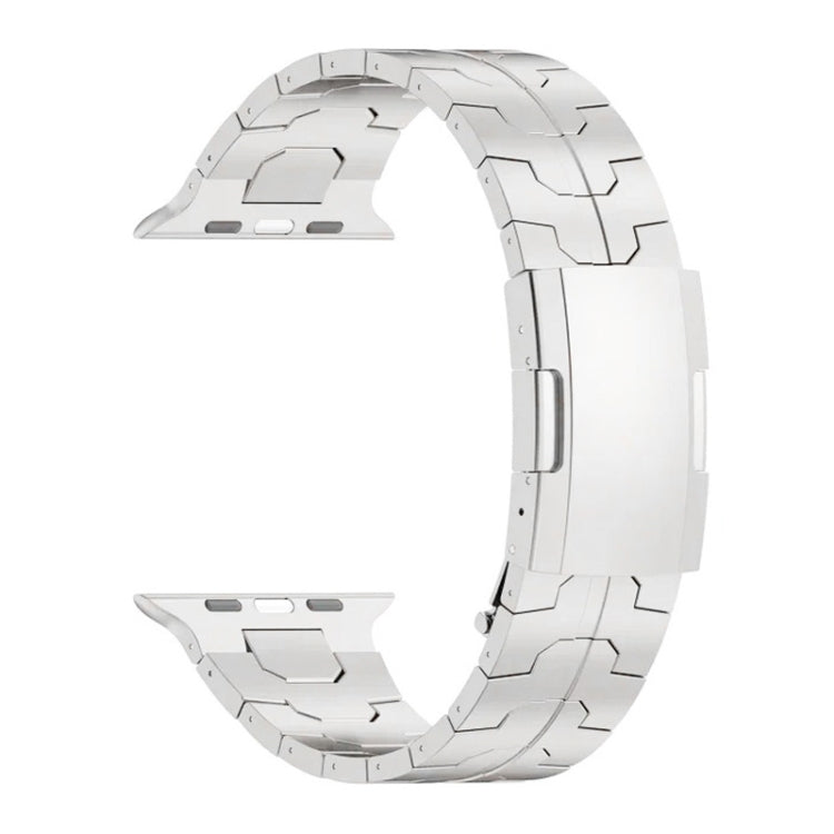 For Apple Watch SE 2022 40mm Turtle Buckle Titanium Alloy Watch Band(Silver) - free shipping - PMC TechLife - Order now!
