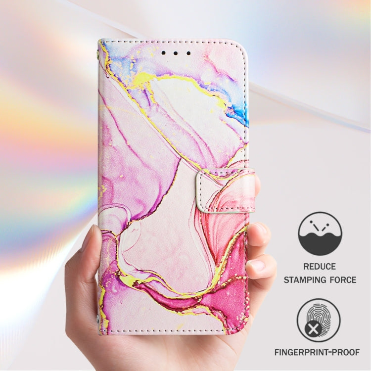 For Blackview A52 PT003 Marble Pattern Flip Leather Phone Case(Rose Gold) - More Brand by PMC Jewellery | Online Shopping South Africa | PMC Jewellery | Buy Now Pay Later Mobicred