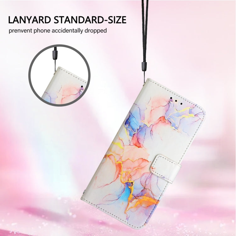 For Blackview A53 PT003 Marble Pattern Flip Leather Phone Case(Galaxy Marble White) - More Brand by PMC TechLife | Online Shopping South Africa | PMC TechLife | Buy Now Pay Later Mobicred