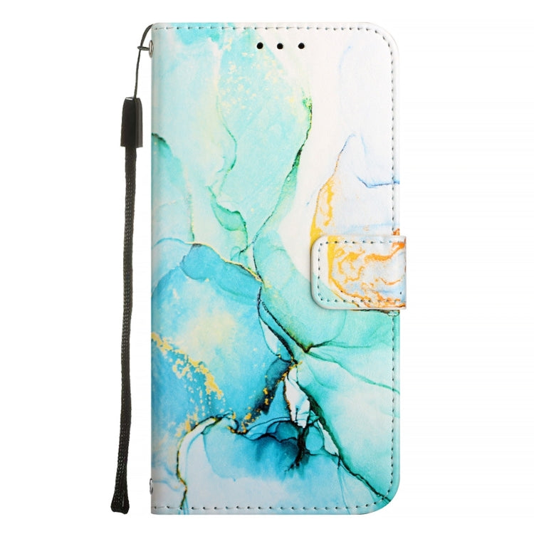 For Blackview A53 PT003 Marble Pattern Flip Leather Phone Case(Green) - More Brand by PMC TechLife | Online Shopping South Africa | PMC TechLife | Buy Now Pay Later Mobicred