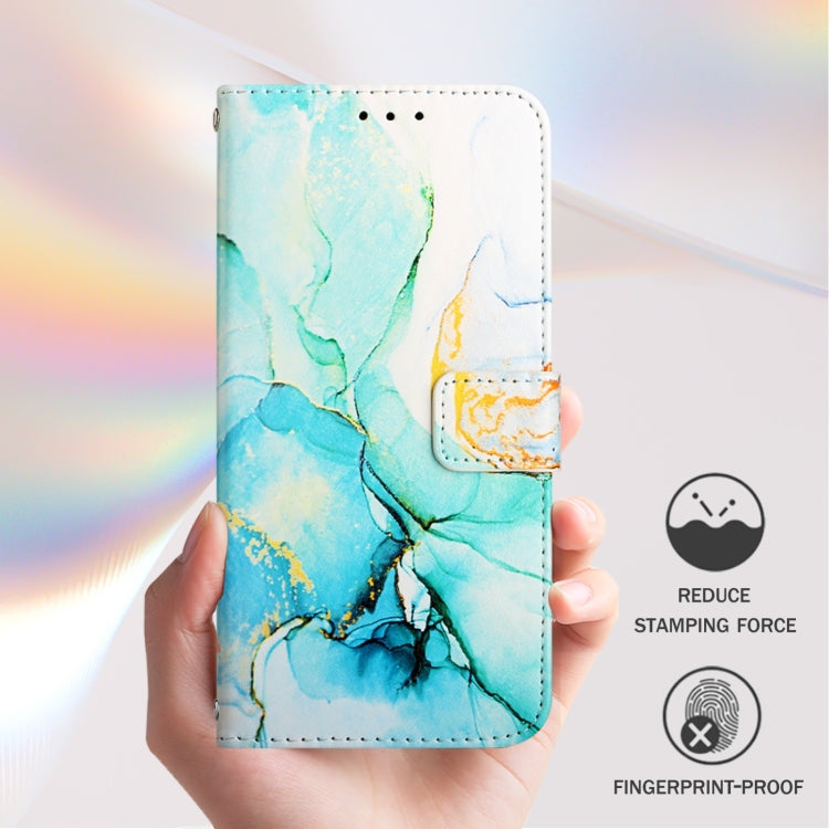 For Blackview A53 PT003 Marble Pattern Flip Leather Phone Case(Green) - More Brand by PMC TechLife | Online Shopping South Africa | PMC TechLife | Buy Now Pay Later Mobicred