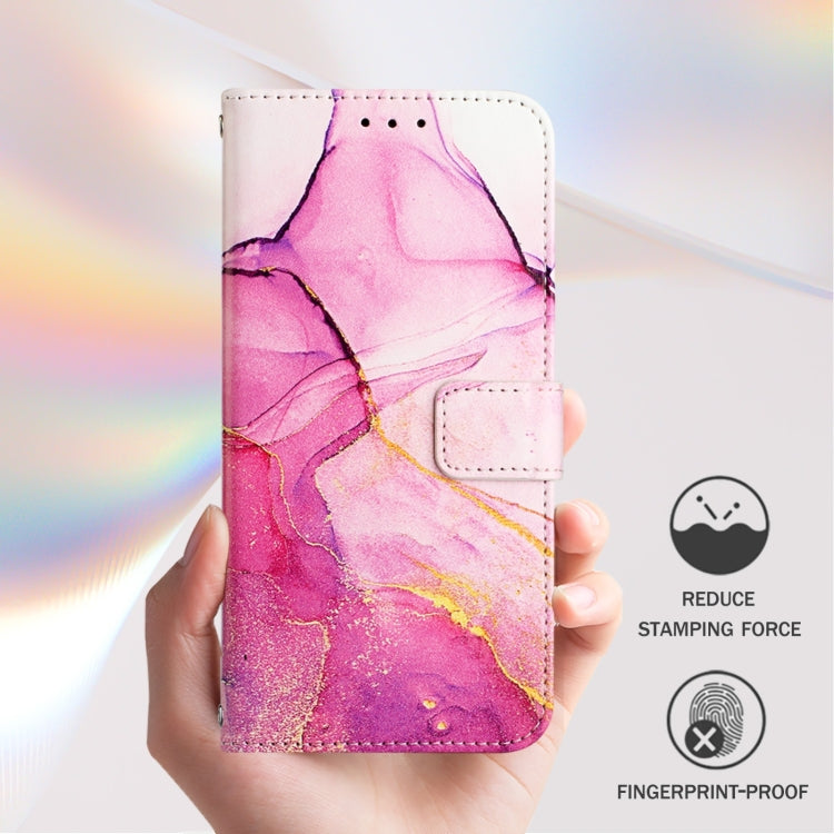 For Blackview Shark 8 PT003 Marble Pattern Flip Leather Phone Case(Pink Purple Gold) - More Brand by PMC Jewellery | Online Shopping South Africa | PMC Jewellery | Buy Now Pay Later Mobicred