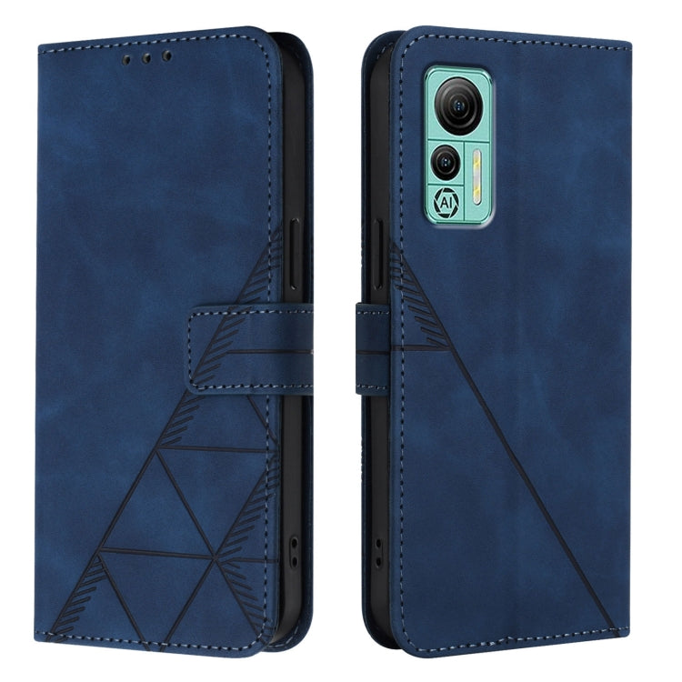 For Ulefone Note 14 Crossbody 3D Embossed Flip Leather Phone Case(Blue) - Ulefone Cases by PMC Jewellery | Online Shopping South Africa | PMC Jewellery | Buy Now Pay Later Mobicred