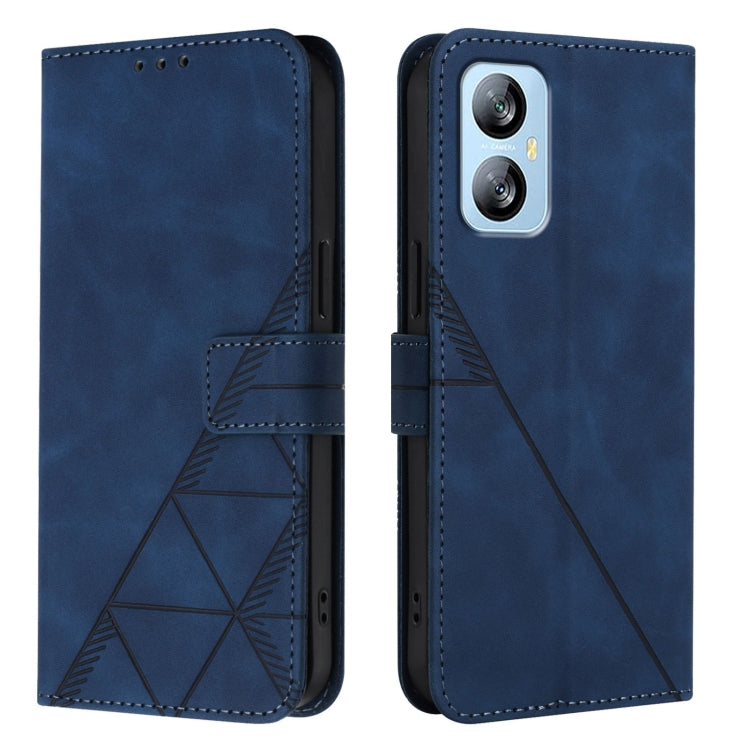 For Blackview A52 Crossbody 3D Embossed Flip Leather Phone Case(Blue) - More Brand by PMC Jewellery | Online Shopping South Africa | PMC Jewellery | Buy Now Pay Later Mobicred