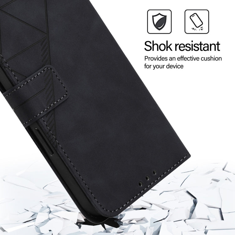 For Blackview Color 8 Crossbody 3D Embossed Flip Leather Phone Case(Black) - More Brand by PMC TechLife | Online Shopping South Africa | PMC TechLife | Buy Now Pay Later Mobicred