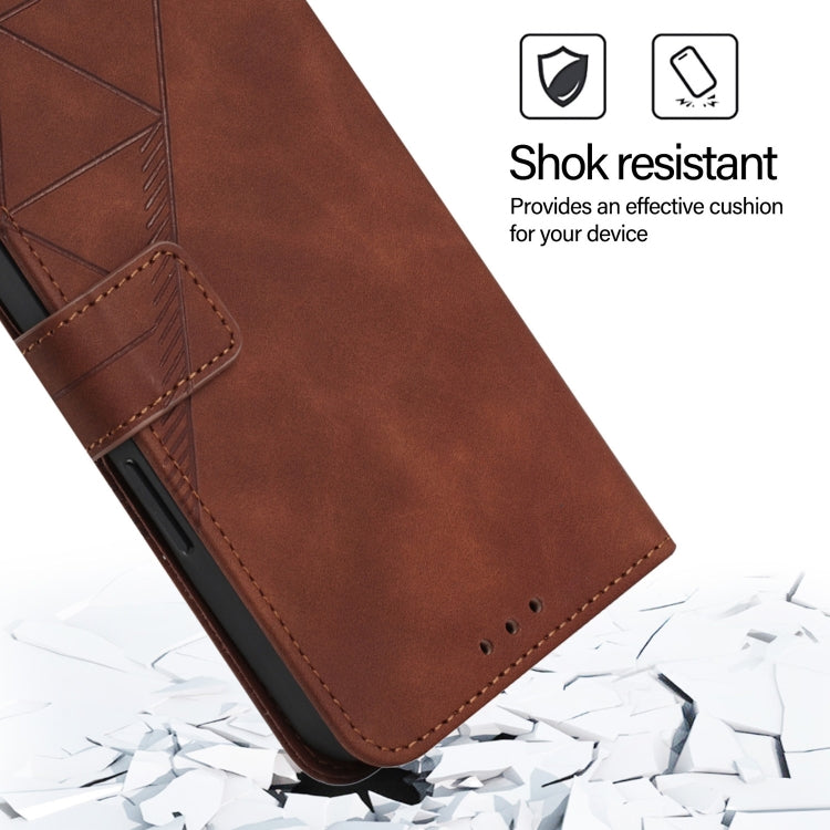 For Blackview Shark 8 Crossbody 3D Embossed Flip Leather Phone Case(Brown) - More Brand by PMC TechLife | Online Shopping South Africa | PMC TechLife | Buy Now Pay Later Mobicred