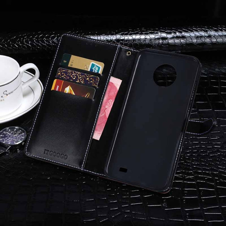 For Oukitel C19 idewei Crocodile Texture Horizontal Flip Leather Case with Holder & Card Slots & Wallet(Black) - More Brand by idewei | Online Shopping South Africa | PMC Jewellery | Buy Now Pay Later Mobicred