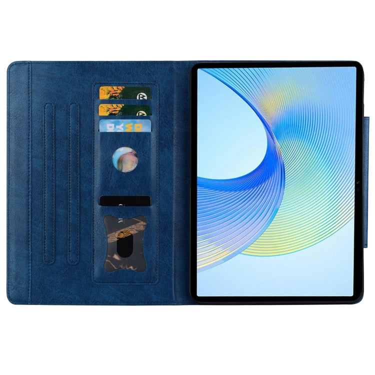 For Honor Pad X9 / X8 Pro Cat Buckle Leather Tablet Case(Royal Blue) - Honor by PMC TechLife | Online Shopping South Africa | PMC TechLife | Buy Now Pay Later Mobicred