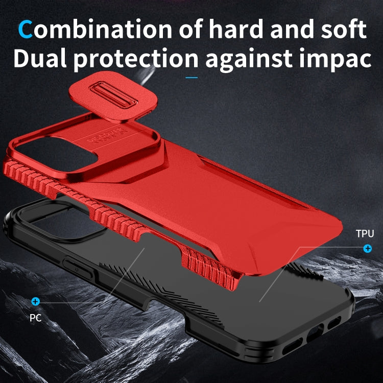 For iPhone 16 Sliding Camshield Phone Case(Red) - iPhone 16 Cases by PMC TechLife | Online Shopping South Africa | PMC TechLife | Buy Now Pay Later Mobicred