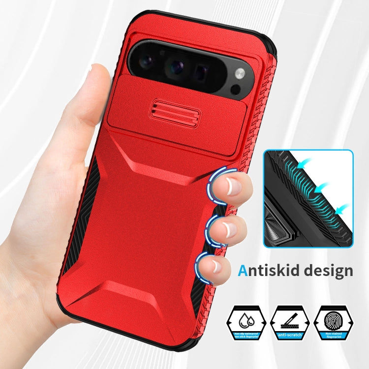 For Google Pixel 9 Pro XL Sliding Camshield Phone Case(Red) - Google Cases by PMC Jewellery | Online Shopping South Africa | PMC Jewellery | Buy Now Pay Later Mobicred