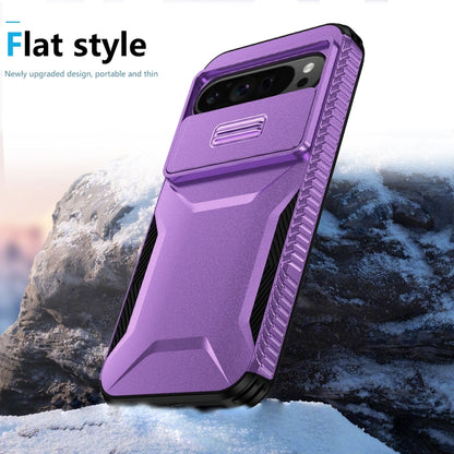 For Google Pixel 9 Pro XL Sliding Camshield Phone Case(Purple) - Google Cases by PMC Jewellery | Online Shopping South Africa | PMC Jewellery | Buy Now Pay Later Mobicred