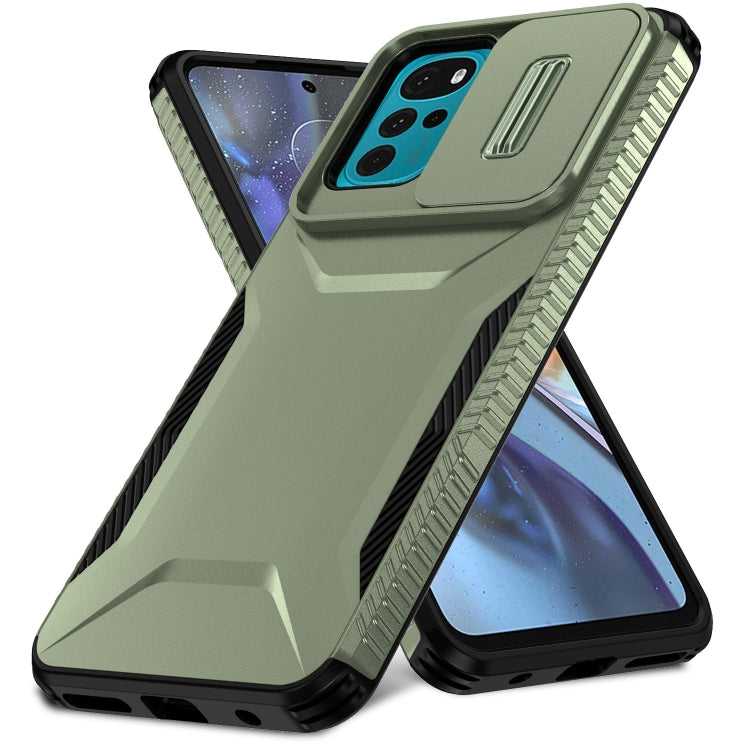 For Motorola Moto G22 2024 Sliding Camshield Phone Case(Alpine Green) - Motorola Cases by PMC Jewellery | Online Shopping South Africa | PMC Jewellery | Buy Now Pay Later Mobicred