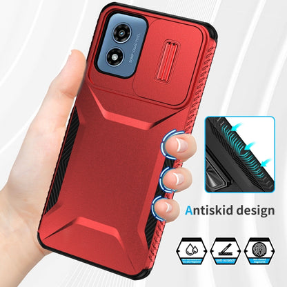 For Motorola Moto G Play 4G 2024 Sliding Camshield Phone Case(Red) - Motorola Cases by PMC Jewellery | Online Shopping South Africa | PMC Jewellery | Buy Now Pay Later Mobicred