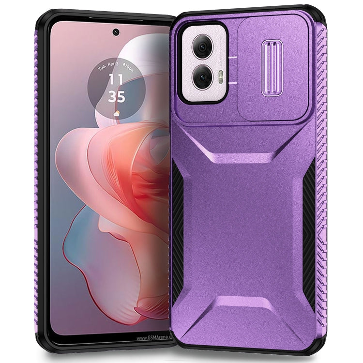 For Motorola Moto G Power 5G 2024 Sliding Camshield Phone Case(Purple) - Motorola Cases by PMC Jewellery | Online Shopping South Africa | PMC Jewellery | Buy Now Pay Later Mobicred