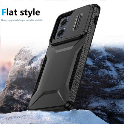 For Motorola Edge 5G 2024 Sliding Camshield Phone Case(Black) - Motorola Cases by PMC Jewellery | Online Shopping South Africa | PMC Jewellery | Buy Now Pay Later Mobicred