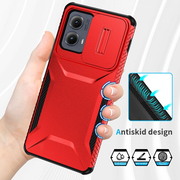 For Motorola Edge 5G 2024 Sliding Camshield Phone Case(Red) - Motorola Cases by PMC Jewellery | Online Shopping South Africa | PMC Jewellery | Buy Now Pay Later Mobicred