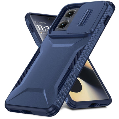 For Motorola Edge 5G 2024 Sliding Camshield Phone Case(Blue) - Motorola Cases by PMC Jewellery | Online Shopping South Africa | PMC Jewellery | Buy Now Pay Later Mobicred