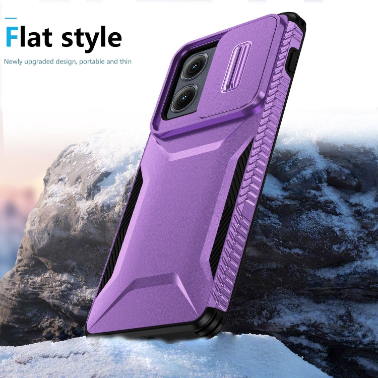 For Motorola Edge 5G 2024 Sliding Camshield Phone Case(Purple) - Motorola Cases by PMC Jewellery | Online Shopping South Africa | PMC Jewellery | Buy Now Pay Later Mobicred