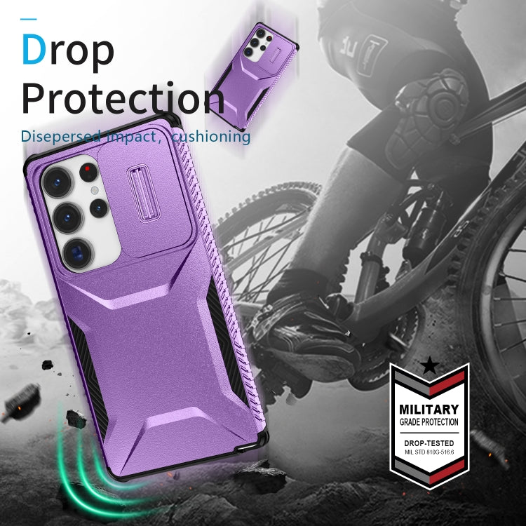 For Samsung Galaxy S25 Ultra 5G Sliding Camshield Phone Case(Purple) - Galaxy S25 Ultra 5G Cases by PMC Jewellery | Online Shopping South Africa | PMC Jewellery | Buy Now Pay Later Mobicred