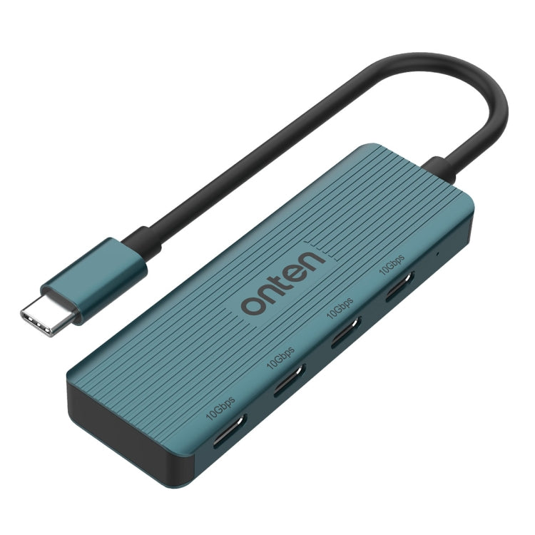 Onten UC620 10Gbps USB-C / Type-C to USB 3.2 Gen2 4 in 1 Multi-function HUB Docking Station, Length:13cm(Green) - USB HUB by Onten | Online Shopping South Africa | PMC Jewellery | Buy Now Pay Later Mobicred