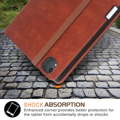 For iPad Air 11 2024 / Pro 11 2022 Front Stand Smart TPU Leather Tablet Case(Brown) - iPad Air 11 2024 Cases by PMC Jewellery | Online Shopping South Africa | PMC Jewellery | Buy Now Pay Later Mobicred