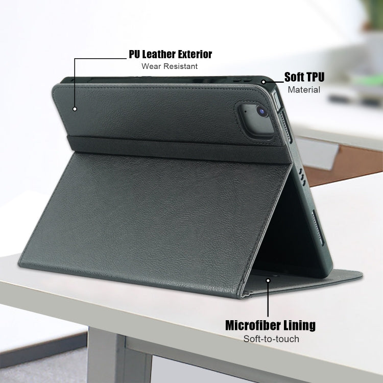 For iPad Air 13 2025 / 2024 Front Stand Smart TPU Leather Tablet Case(Black) - iPad Air 13 2025 / 2024 Cases by PMC Jewellery | Online Shopping South Africa | PMC Jewellery | Buy Now Pay Later Mobicred