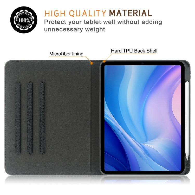 For iPad Pro 11 2024 Front Stand Smart TPU Leather Tablet Case(Black) - iPad Pro 11 2024 Cases by PMC Jewellery | Online Shopping South Africa | PMC Jewellery | Buy Now Pay Later Mobicred