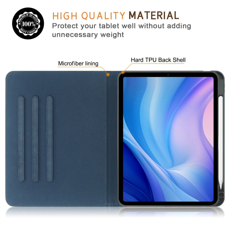 For iPad Pro 11 2024 Front Stand Smart TPU Leather Tablet Case(Dark Blue) - iPad Pro 11 2024 Cases by PMC Jewellery | Online Shopping South Africa | PMC Jewellery | Buy Now Pay Later Mobicred