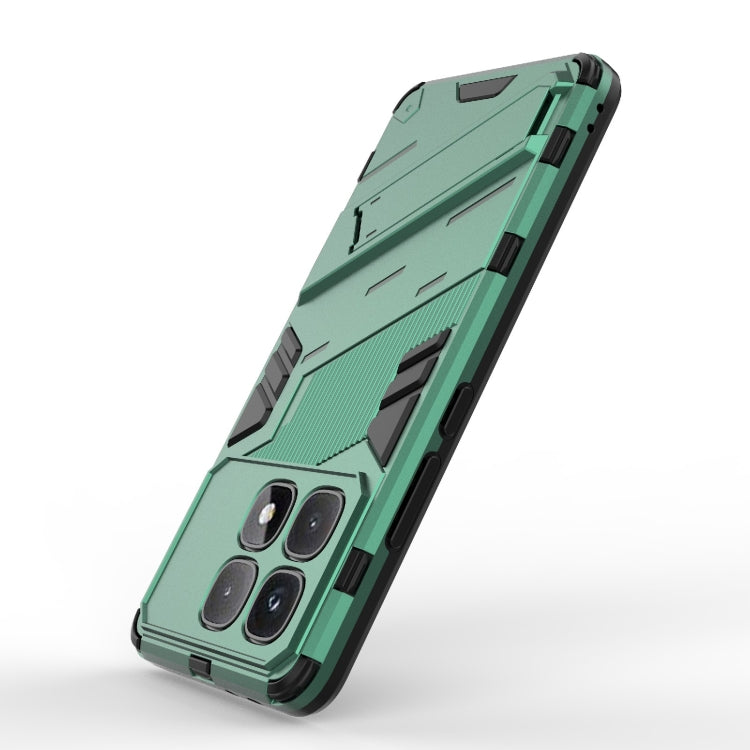 For Redmi K70 Ultra Global Punk Armor 2 in 1 PC + TPU Phone Case with Holder(Green) - Xiaomi Cases by PMC Jewellery | Online Shopping South Africa | PMC Jewellery | Buy Now Pay Later Mobicred