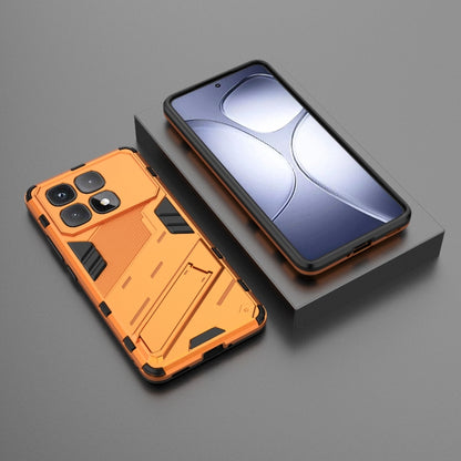 For Redmi K70 Ultra Global Punk Armor 2 in 1 PC + TPU Phone Case with Holder(Orange) - Xiaomi Cases by PMC Jewellery | Online Shopping South Africa | PMC Jewellery | Buy Now Pay Later Mobicred