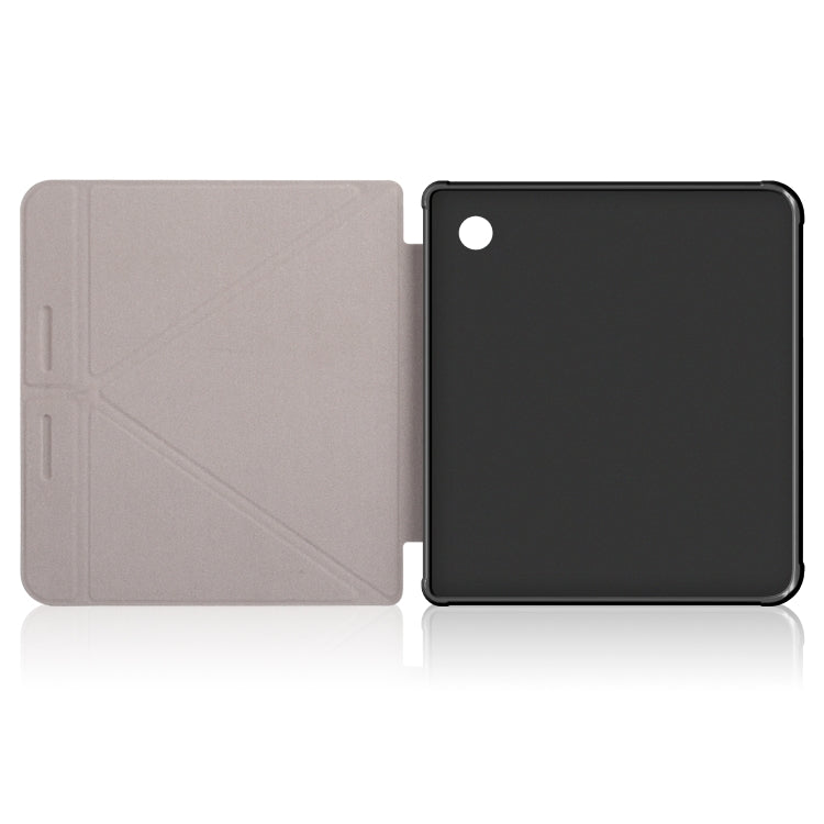 For Kobo Libra Colour 2024 Solid Color Deformation TPU Leather Smart Tablet Case(Apricot) - Others by PMC Jewellery | Online Shopping South Africa | PMC Jewellery | Buy Now Pay Later Mobicred