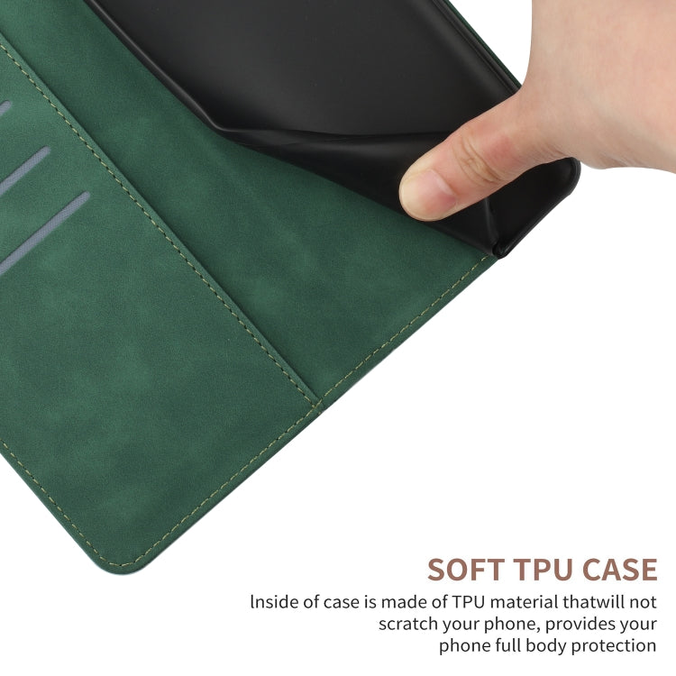 For Samsung Galaxy S25 5G Stitching Embossed Leather Phone Case(Green) - free shipping - PMC Jewellery - Order now!