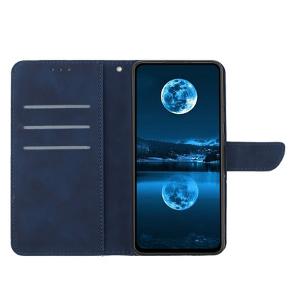 For Samsung Galaxy S25+ 5G Stitching Embossed Leather Phone Case(Blue) - Galaxy S25+ 5G Cases by PMC Jewellery | Online Shopping South Africa | PMC Jewellery | Buy Now Pay Later Mobicred