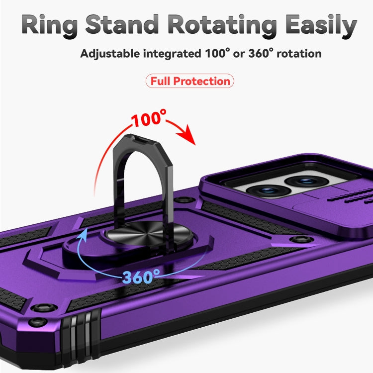 For Motorola Moto G Power 5G 2024 Sliding Camshield Holder Phone Case(Purple) - Motorola Cases by PMC Jewellery | Online Shopping South Africa | PMC Jewellery | Buy Now Pay Later Mobicred