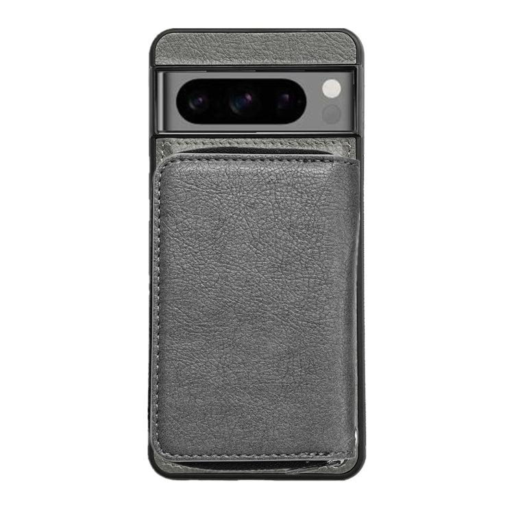 For Google Pixel 8a Solid Color Zipper 11-Card Slots Bag Phone Case with Lanyard(Grey) - Google Cases by PMC TechLife | Online Shopping South Africa | PMC TechLife | Buy Now Pay Later Mobicred