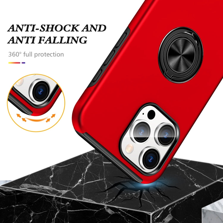 For iPhone 16 Plus Magnetic Ring Holder Phone Case(Red) - iPhone 16 Plus Cases by PMC Jewellery | Online Shopping South Africa | PMC Jewellery | Buy Now Pay Later Mobicred