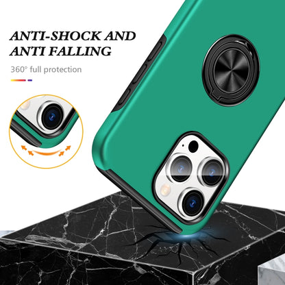 For iPhone 16 Plus Magnetic Ring Holder Phone Case(Dark Green) - iPhone 16 Plus Cases by PMC Jewellery | Online Shopping South Africa | PMC Jewellery | Buy Now Pay Later Mobicred