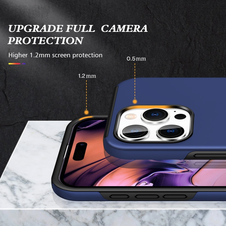 For iPhone 16 Pro Magnetic Ring Holder Phone Case(Navy Blue) - iPhone 16 Pro Cases by PMC Jewellery | Online Shopping South Africa | PMC Jewellery | Buy Now Pay Later Mobicred