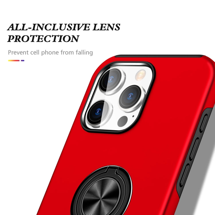 For iPhone 16 Pro Magnetic Ring Holder Phone Case(Red) - iPhone 16 Pro Cases by PMC Jewellery | Online Shopping South Africa | PMC Jewellery | Buy Now Pay Later Mobicred