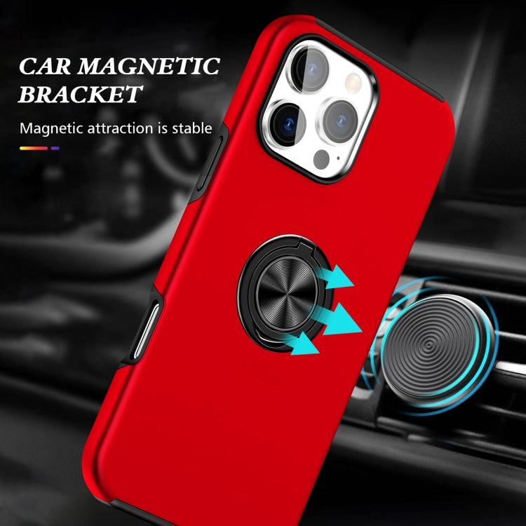 For iPhone 16 Pro Max Magnetic Ring Holder Phone Case(Red) - iPhone 16 Pro Max Cases by PMC Jewellery | Online Shopping South Africa | PMC Jewellery | Buy Now Pay Later Mobicred