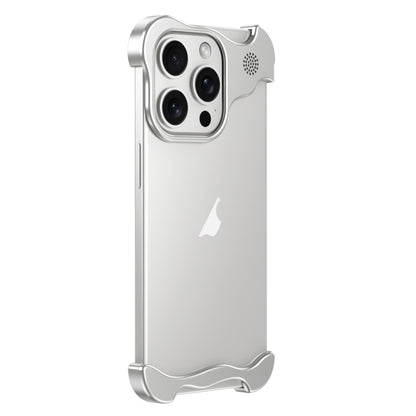 For iPhone 12 Pro Aromatherapy Alloy Frameless Phone Case(Silver) - iPhone 12 / 12 Pro Cases by PMC Jewellery | Online Shopping South Africa | PMC Jewellery | Buy Now Pay Later Mobicred