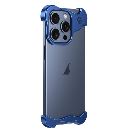 For iPhone 13 Pro Aromatherapy Alloy Frameless Phone Case(Blue) - iPhone 13 Pro Cases by PMC Jewellery | Online Shopping South Africa | PMC Jewellery | Buy Now Pay Later Mobicred