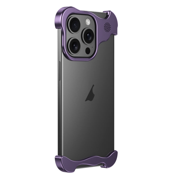 For iPhone 13 Pro Max Aromatherapy Alloy Frameless Phone Case(Purple) - iPhone 13 Pro Max Cases by PMC Jewellery | Online Shopping South Africa | PMC Jewellery | Buy Now Pay Later Mobicred