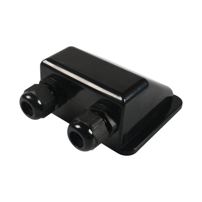 RV Sealed Waterproof Solar Double Cable Entry Gland Box(Black) - Other Tools by PMC Jewellery | Online Shopping South Africa | PMC Jewellery | Buy Now Pay Later Mobicred